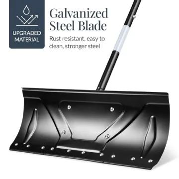 Best Choice 24in Heavy-Duty Snow Pusher for Easy Snow Removal