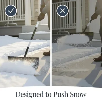 Best Choice 24in Heavy-Duty Snow Pusher for Easy Snow Removal