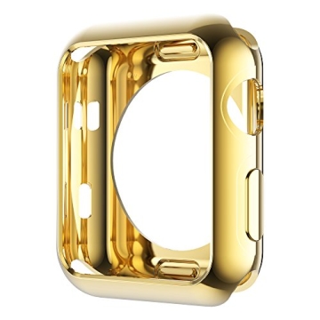 Leotop Gold TPU Bumper Case for Apple Watch 40mm - Shockproof & Stylish
