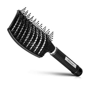Curved Vented Hair Brush for Fast Drying & Styling