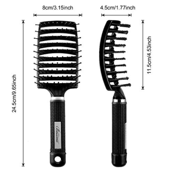 Curved Vented Hair Brush for Fast Drying & Styling