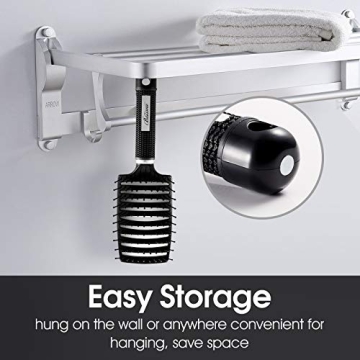 Curved Vented Hair Brush for Fast Drying & Styling