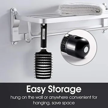 Curved Vented Hair Brush for Fast Drying & Styling