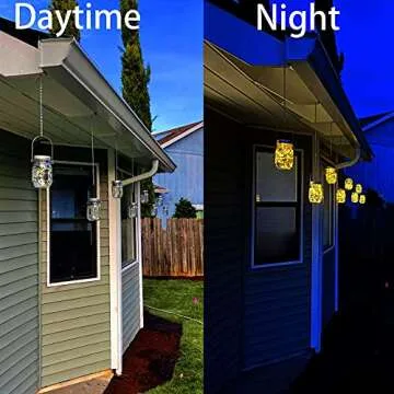Aikeve 4 Pack Solar Mason Jar Lights for Outdoor Decor