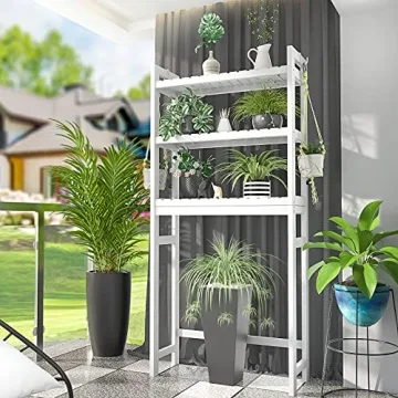 Stylish Homykic Bamboo 3-Tier Toilet Organizer Rack