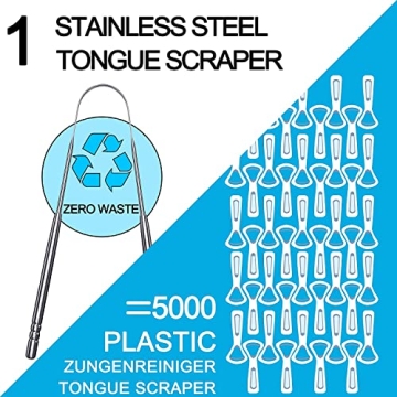 Professional Stainless Steel Tongue Scrapers for Fresh Breath