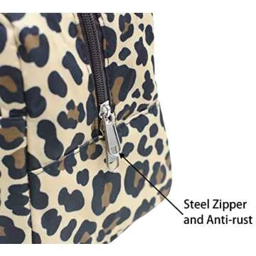 Yansanido 8L Leopard Print Thickened Reusable Insulated Lunch Bag for Women and Men Travel Picnic and Lunch Box