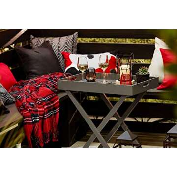 JUDYBRIDAL Plaid Chenille Throw Blanket, Extra Soft Cozy Knitted Decorative Blanket, All-Season Dual-Sided Home Decor Blanket with 3 Inches Tassel for Bed Sofa Couch Chair 50" W x 67" L（Red）