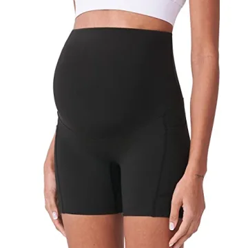 Poshdivah Maternity Biker Shorts - Comfort & Style for Moms