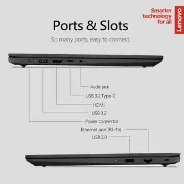 Lenovo 15.6" FHD Laptop for Work & Study, Renewed