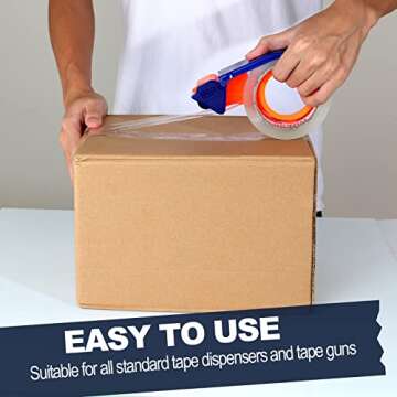 PANDRI Packing Tape 18 Rolls Heavy Duty Clear Shipping Tape