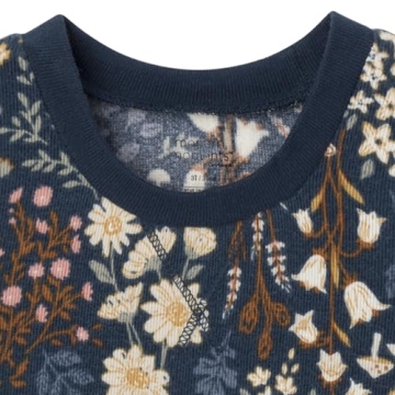 Cozy Modern Moments Baby Pajama Set in Navy Floral