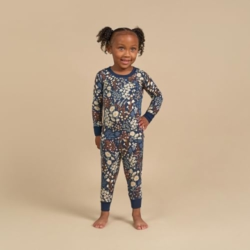 Cozy Modern Moments Baby Pajama Set in Navy Floral