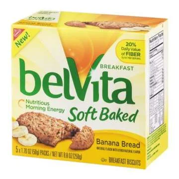 Belvita Soft Baked Breakfast Biscuit Banana Bread - Soft and Delicious