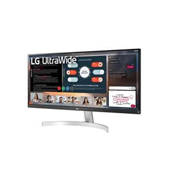 LG UltraWide WFHD 29-Inch FHD 1080p Computer Monitor 29WN600-W, IPS with HDR 10 Compatibility, Silver