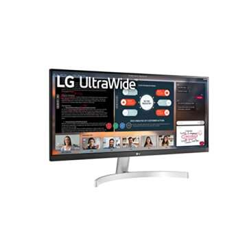 LG UltraWide WFHD 29-Inch FHD 1080p Computer Monitor 29WN600-W, IPS with HDR 10 Compatibility, Silver