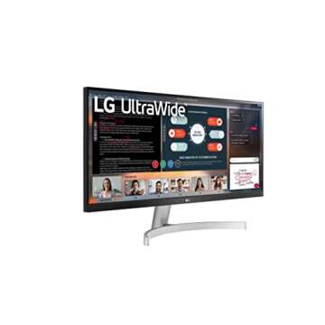 LG UltraWide WFHD 29-Inch FHD 1080p Computer Monitor 29WN600-W, IPS with HDR 10 Compatibility, Silver
