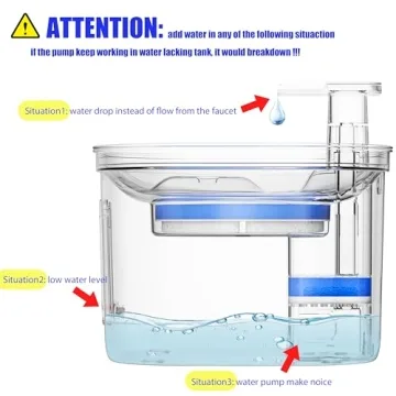 Homtyler Cat Water Fountain - Stainless Steel Design