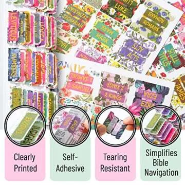 Mr. Pen- Bible Tabs, 75 Tabs, Laminated, Bible Journaling Supplies, Bible Tabs Old and New Testament, Bible Tabs for Women, Bible Tabs for Journaling Bible, Bible Book Tabs, Books of The Bible Tabs