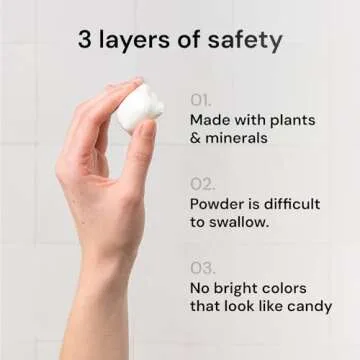 Grab Green Bleach Alternative Pods, 60 Count, Chlorine Free, Fragrance Free, Plant and Mineral Based, Laundry Booster to Brighten Whites, Removes Stains, Neutralizes Odors