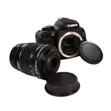CamDesign Body Cap & Camera Rear Lens Cover Compatible With Canon EOS RF-3, 1D, 7D, 5D, 7D, T7i