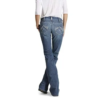 Ariat Mid Rise Boot Cut Jeans for Women - Stylish Comfort