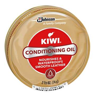KIWI Conditioning Oil for All Leather Types, 2.625 oz