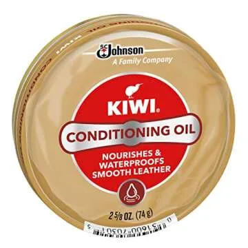 KIWI Conditioning Oil for All Leather Types, 2.625 oz