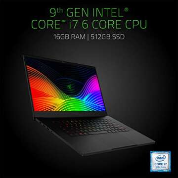Razer Blade 15 Gaming Laptop 2019: Intel Core i7-9750H 6 Core, NVIDIA GeForce RTX 2080 Max-Q, 15.6" 4K OLED Touch, 16GB RAM, 512GB SSD, CNC Aluminum, Chroma RGB Lighting, Thunderbolt 3, Creator Ready