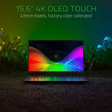 Razer Blade 15 Gaming Laptop 2019: Intel Core i7-9750H 6 Core, NVIDIA GeForce RTX 2080 Max-Q, 15.6" 4K OLED Touch, 16GB RAM, 512GB SSD, CNC Aluminum, Chroma RGB Lighting, Thunderbolt 3, Creator Ready