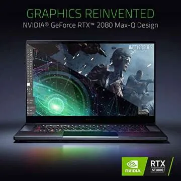 Razer Blade 15 Gaming Laptop 2019: Intel Core i7-9750H 6 Core, NVIDIA GeForce RTX 2080 Max-Q, 15.6" 4K OLED Touch, 16GB RAM, 512GB SSD, CNC Aluminum, Chroma RGB Lighting, Thunderbolt 3, Creator Ready