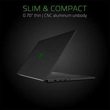 Razer Blade 15 Gaming Laptop 2019: Intel Core i7-9750H 6 Core, NVIDIA GeForce RTX 2080 Max-Q, 15.6" 4K OLED Touch, 16GB RAM, 512GB SSD, CNC Aluminum, Chroma RGB Lighting, Thunderbolt 3, Creator Ready