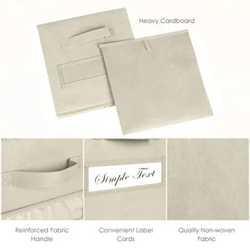 TomCare 8-Pack Foldable Storage Cubes for Home Organization