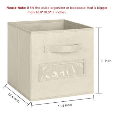 TomCare 8-Pack Foldable Storage Cubes for Home Organization