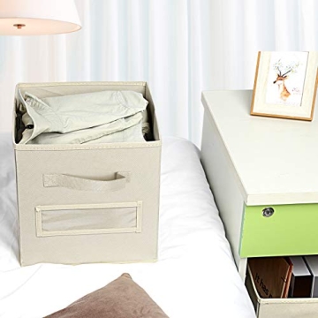 TomCare 8-Pack Foldable Storage Cubes for Home Organization