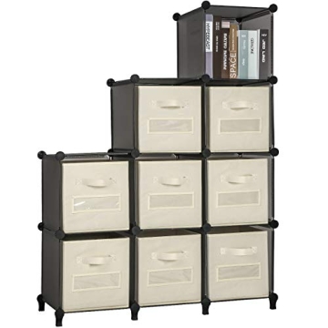 TomCare 8-Pack Foldable Storage Cubes for Home Organization