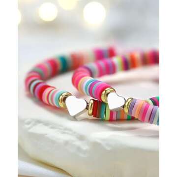 PINKDODO Back to School First Day of Kindergarten Bracelet Mommy and Me First Day of School Bracelets Mom and Daughter Back to School Gifts for Girls Kids