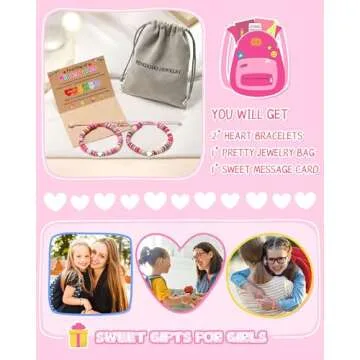 Emotional PINKDODO Kindergarten Bracelet Set for Girls