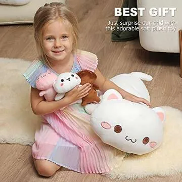 Onsoyours 4 Piece Cat Plush Toys Set - Perfect Gift!