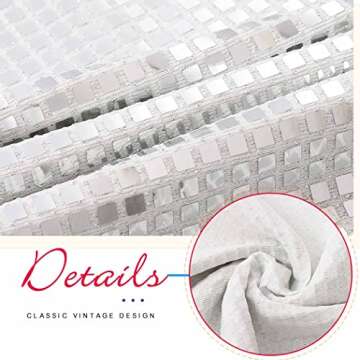 JEWEKY Sequin Mini Skirt White Rave Disco Bodycon Skirts for Women(Medium)