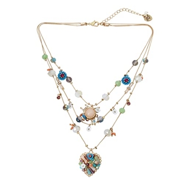 Betsey Johnson Woven Heart Layered Necklace for Every Occasion