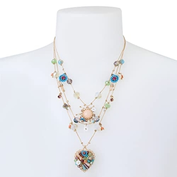 Betsey Johnson Woven Heart Layered Necklace for Every Occasion