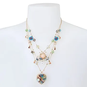 Betsey Johnson Woven Heart Layered Necklace for Every Occasion