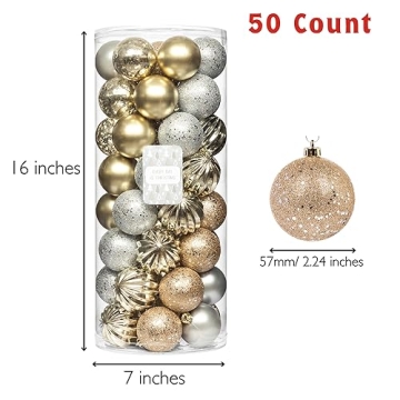 Every Day is Christmas Shatterproof Ornament Set - 50 Count