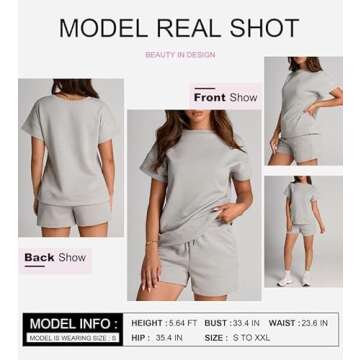 SHEWIN Comfy Two Piece Lounge Set for Women