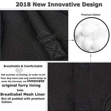 Santune Dog Harness No Pull for Small Dogs Walking Heavy Duy Adjustable Chest Vest Reflective Pet Training Harnesses with Handle(Army Green,S)