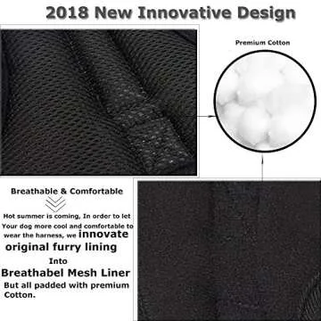 Santune Dog Harness No Pull for Small Dogs Walking Heavy Duy Adjustable Chest Vest Reflective Pet Training Harnesses with Handle(Army Green,S)