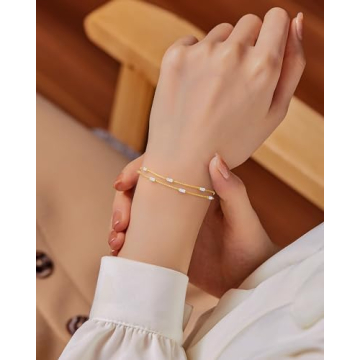 Elegant LOUISA SECRET Birthstone Bracelet for Women