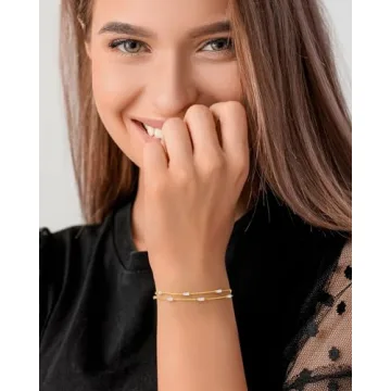 Elegant LOUISA SECRET Birthstone Bracelet for Women