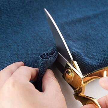 Gold Stainless Steel Sharp Tailor Scissors for Crafting and Home Use
